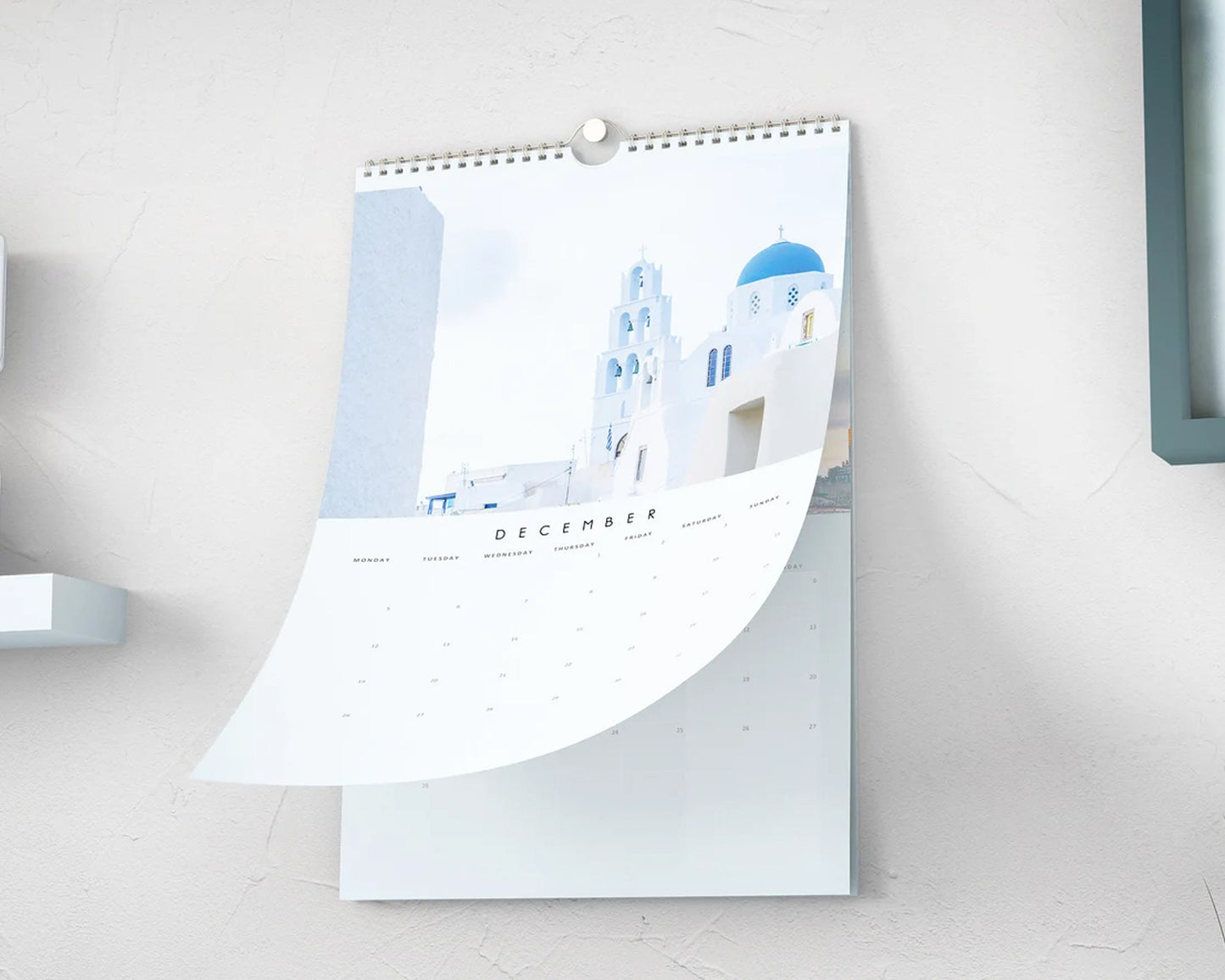 Santorini 2025 Calendar - A3 or A4 Wall Calendar - Santorini - Greece - 2025 - Calendar - 2025 Planner - Santorini Gift - Greece Calendar