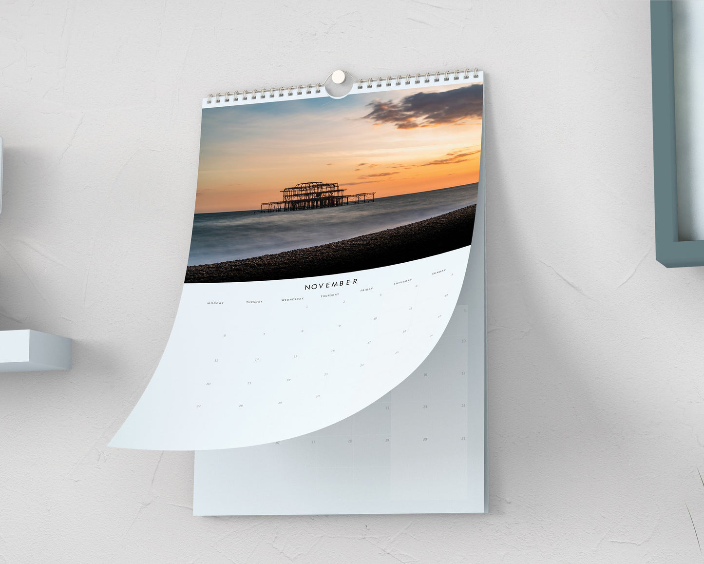 Brighton 2025 Calendar - A3 or A4 Wall Calendar - 2025 Calendar - Gift - New Year - Brighton Calendar - Planner - Brighton Gift