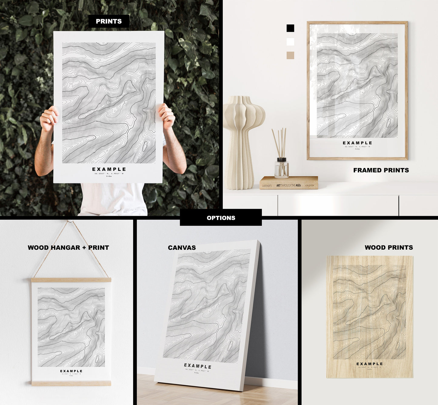 Beinn Bheoil Print - Contour Map - Beinn Bheoil Poster - Scotland - Topographic Map - Print - Wall Art - Beinn Bheoil Map