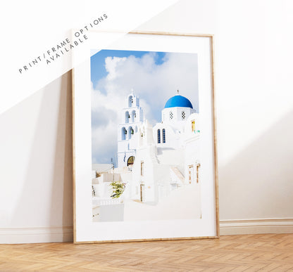 Santorini Print - Greece - Print - Poster - Santorini Photography - Greece Wall Art - Portrait - Santorini Poster - Santorini Wall Art