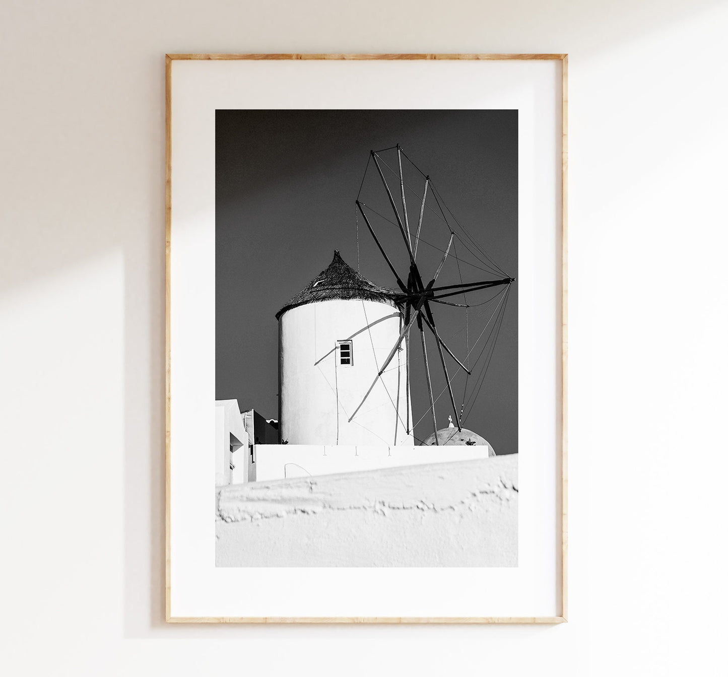 Santorini Black and White Photography Print - Greece - Print - Poster - Santorini Photography - Greece Wall Art - Santorini - Monochrome