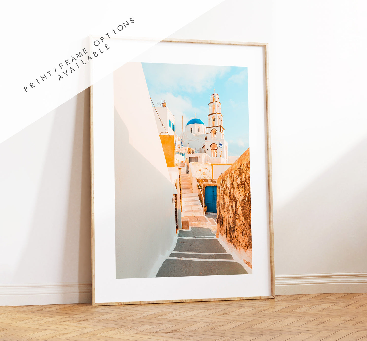 Greek Village Photography Print - Greece - Print - Poster - Santorini Photography - Greece Wall Art - Greek Architecture - Greece Wall Art