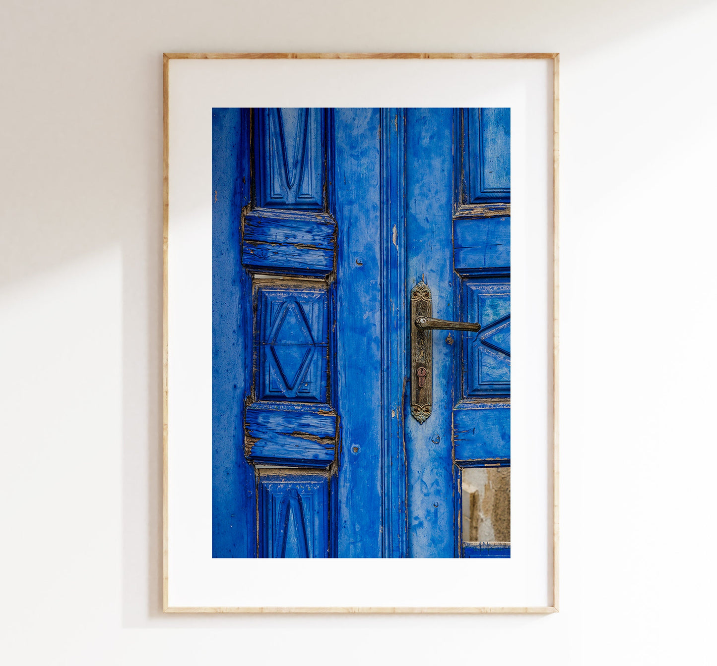 Blue Door Print - Greece - Print - Poster - Santorini Photography - Greece Wall Art - Blue Wall Art - Blue Door Photo - Blue Door Art - Gift