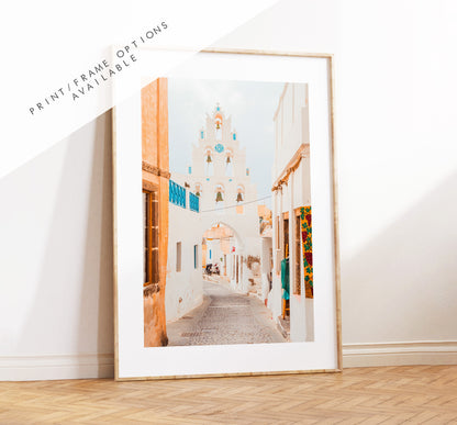 Santorini Photography Print - Greece - Print - Poster - Santorini Photography - Greece Wall Art - Portrait - Greek Village - Architecutre