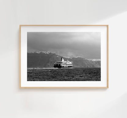 Santorini Black and White Photography Print - Greece - Print - Poster - Santorini Photography - Greece Wall Art - Landscape - Monochrome