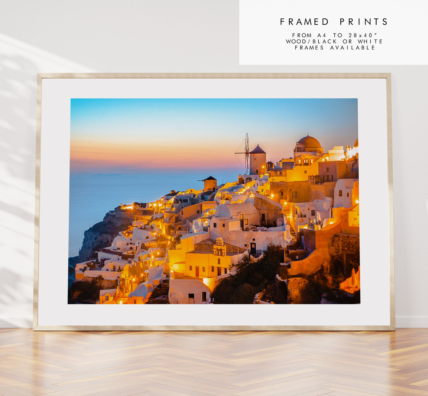 Santorini Sunset Print - Greece - Print - Poster - Santorini Photography - Greece Wall Art - Santorini Sunsets - Oia Sunset - Oia Santorini