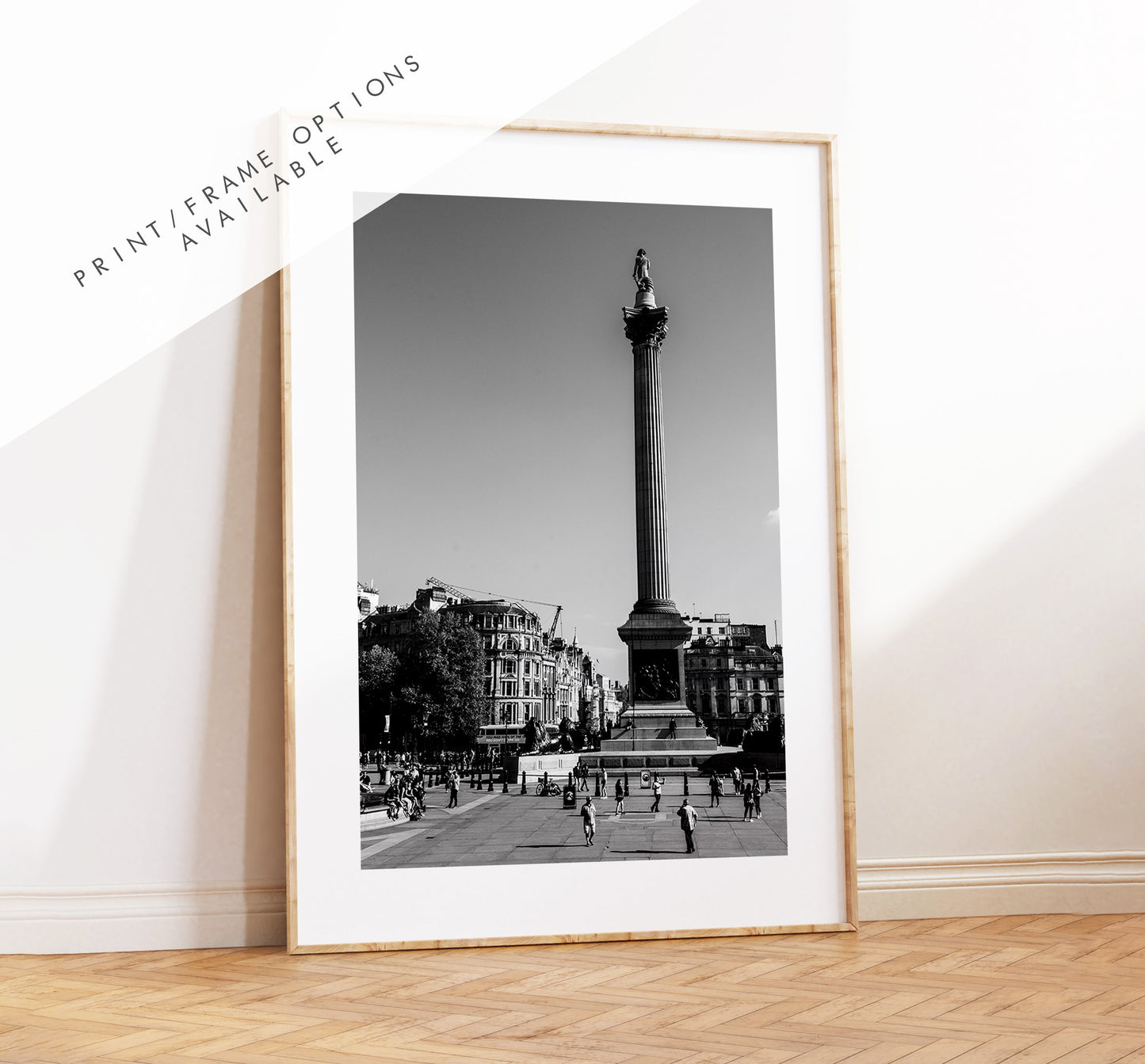 Trafalgar Square Print - London Photography Print - Fine Art Photography - London Print - Poster - Wall Art - Black and White Print - London