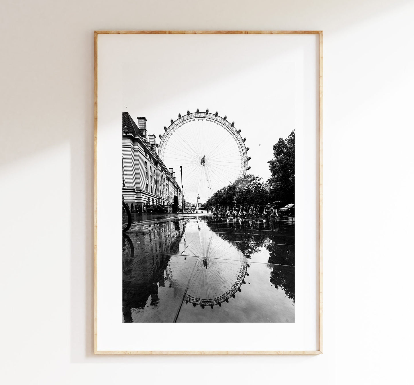 London Eye Print - London Photography Print - Fine Art Photography - London Print - Poster - Wall Art - London Print Black and White