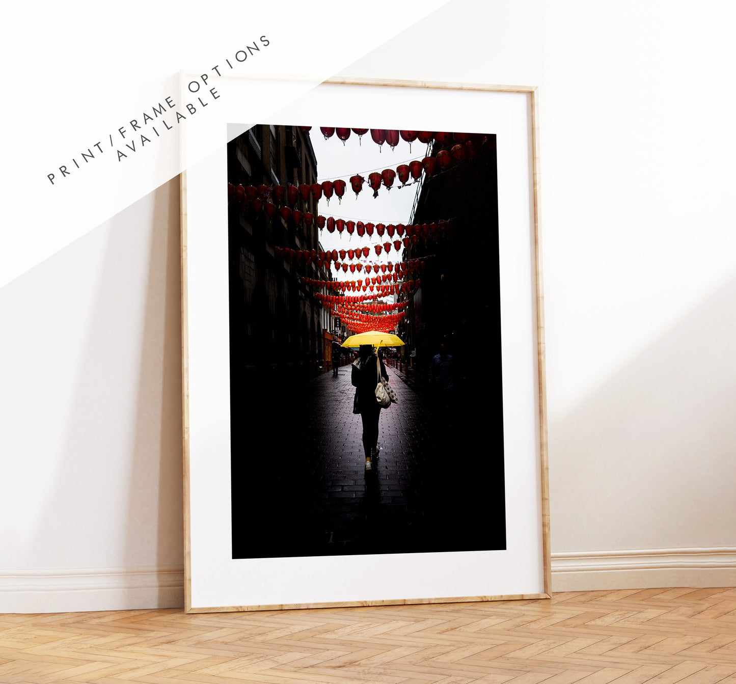 Chinatown Print - The Girl With the Yellow Umbrella - London Photography Print - Fine Art Photography - London Print - Poster - Wall Art