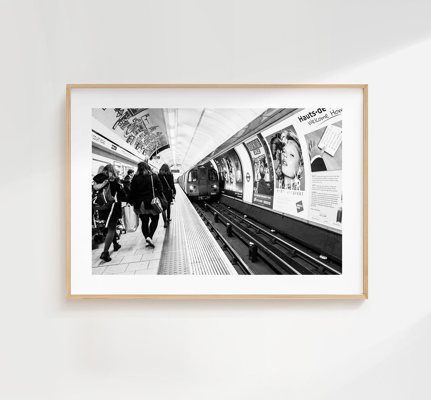 London Underground Landscape Print - London Photography Print - Fine Art Photography - London Print - Poster - Wall Art - Black and White