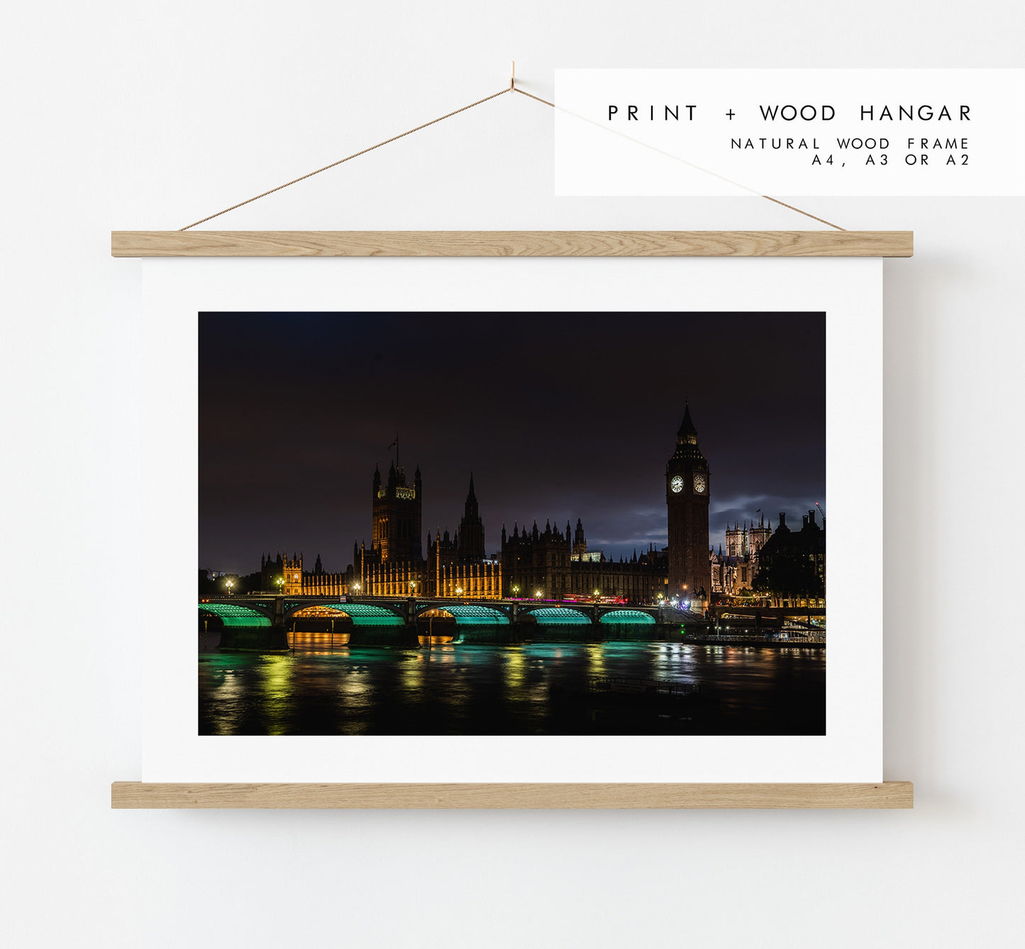 London Nightscape - London Photography Print - Fine Art Photography - London Print - Poster - Wall Art - London at Night - Westminster