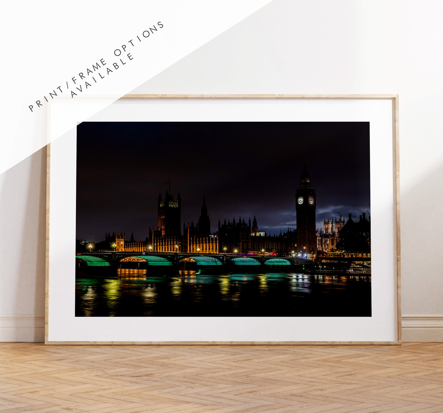 London Nightscape - London Photography Print - Fine Art Photography - London Print - Poster - Wall Art - London at Night - Westminster