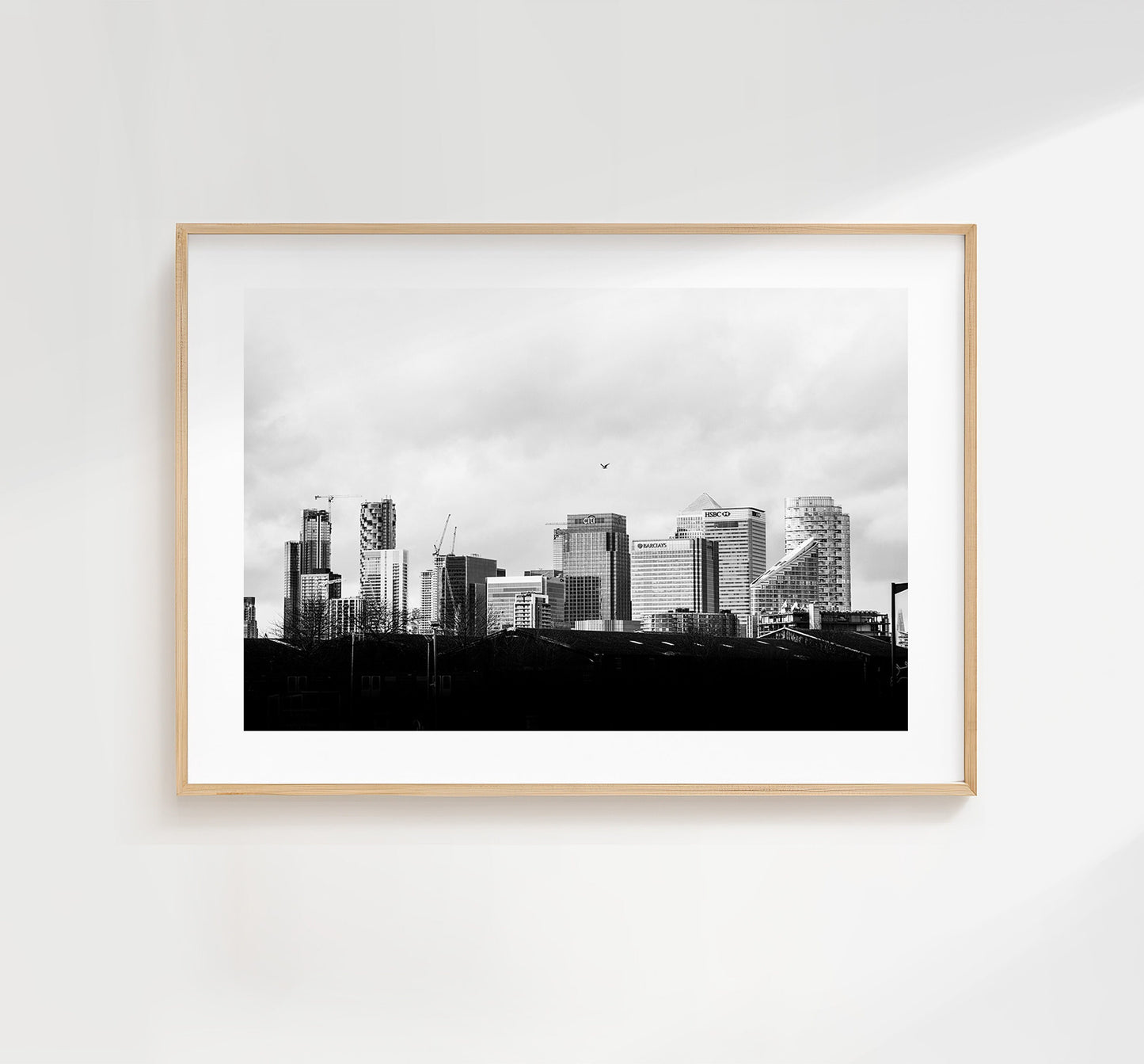 London Skyline - London Photography Print - Fine Art Photography - London Print - Poster - Wall Art - City of London - Black and White Print