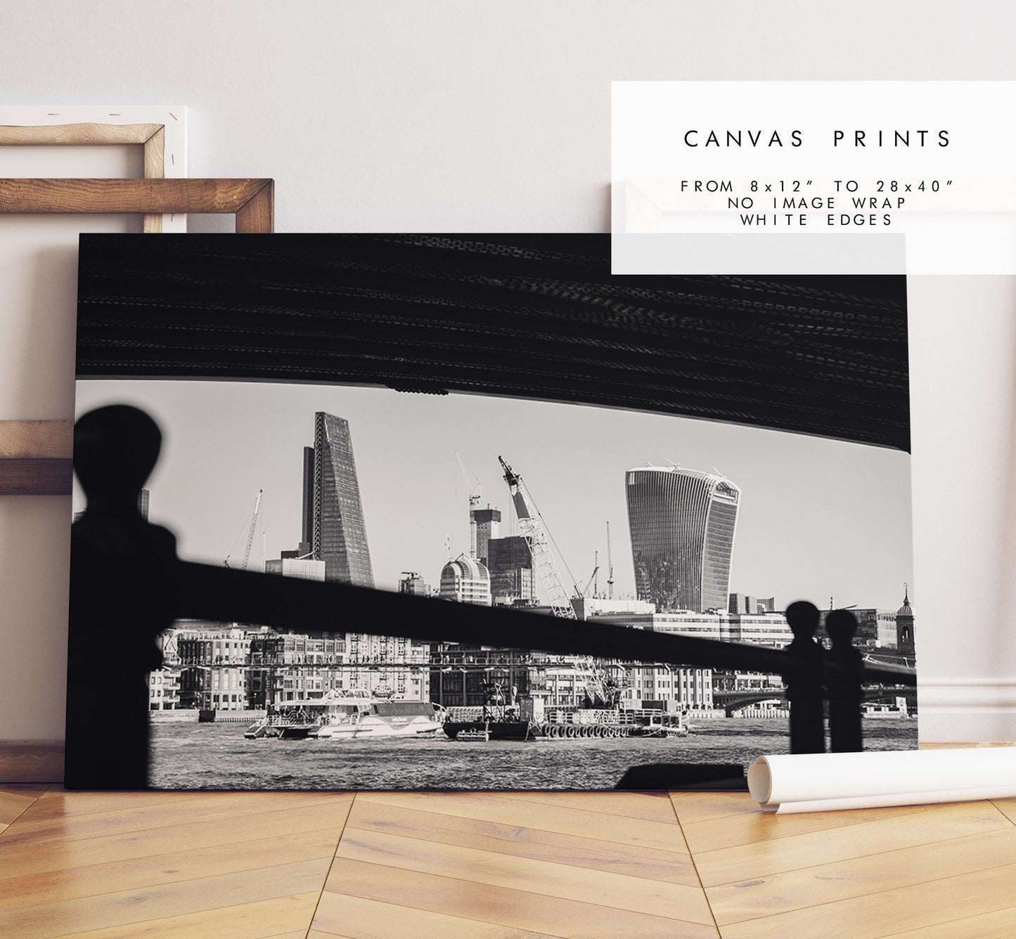 Black and White London Skyline - London Photography Print - Fine Art Photography - London Print - Poster - Wall Art - Monochrome - Photo