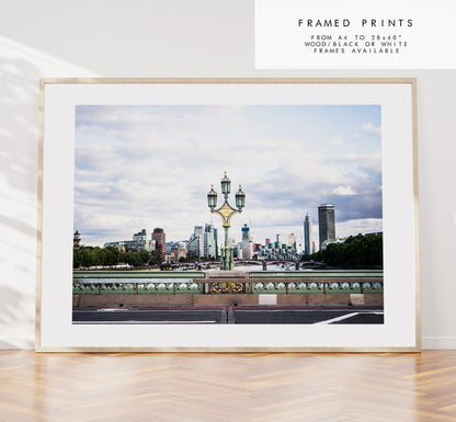 Landscape London Print - London Photography Print - Fine Art Photography - London Print - Poster - Wall Art - Westminster Bridge - London