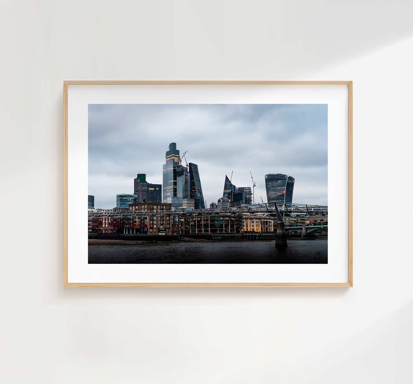 London Skyline - London Photography Print - Fine Art Photography - London Print - Poster - Wall Art - City of London - Skyscrapers - Night