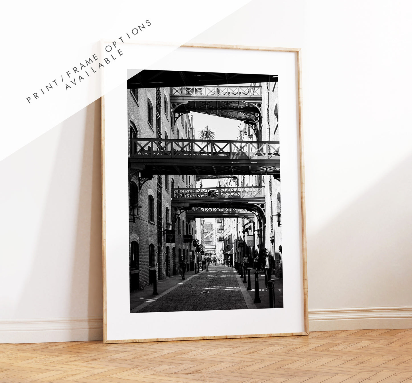 Shad Thames Print - London Photography Print - Fine Art Photography - London Print - Poster - Wall Art - Black and White - Monochrome