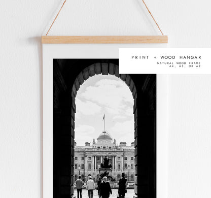 Somerset House Print - London Photography Print - Fine Art Photography - London Print - Poster - Wall Art - Black and White - Monochrome