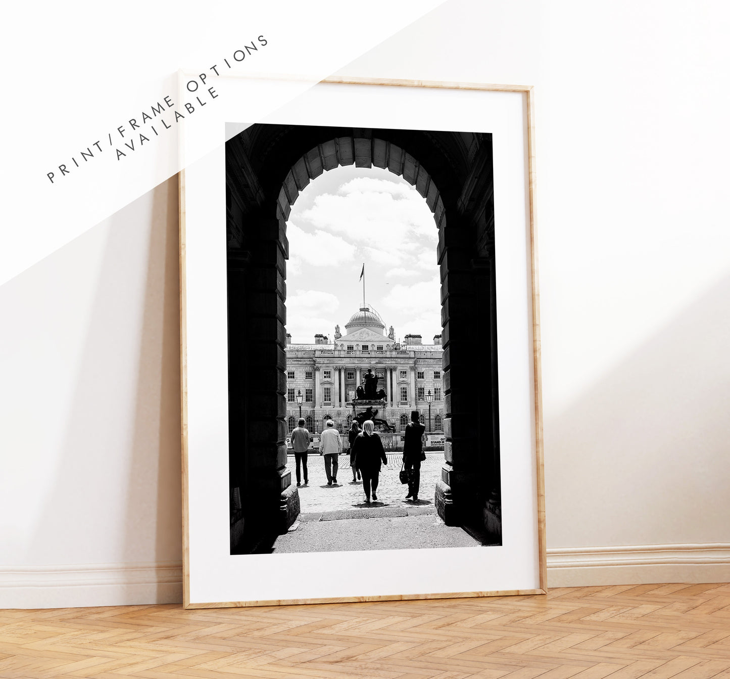 Somerset House Print - London Photography Print - Fine Art Photography - London Print - Poster - Wall Art - Black and White - Monochrome