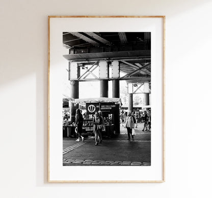 Borough Market - London Photography Print - Fine Art Photography - London Print - Poster - Wall Art - Black and White - Monochrome