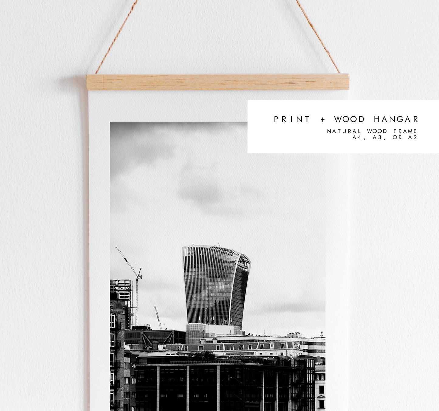 Walkie Talkie London - London Photography Print - Fine Art Photography - London Print - Poster - Wall Art - Black and White - Monochrome