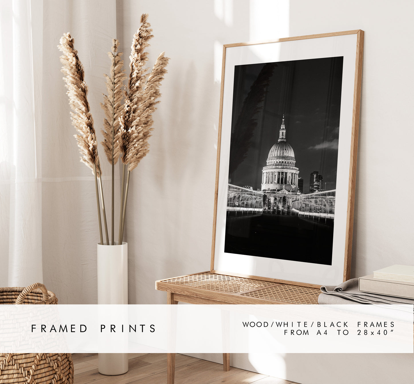 Saint Pauls Cathedral Print - London Photography Print - Fine Art Photography - London Print - Poster - Wall Art - Portrait - Monochrome