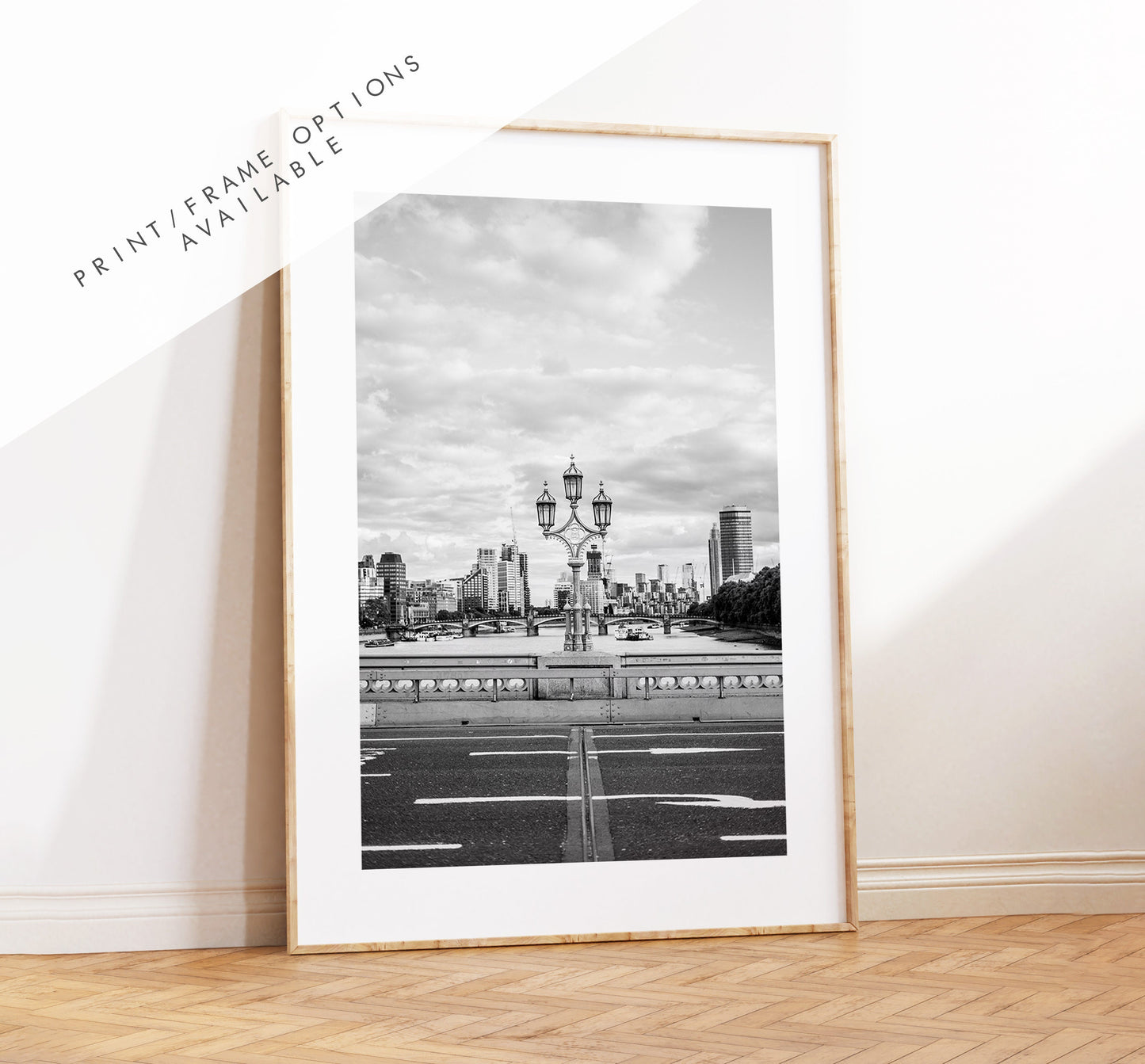 London Monochrome Print - London Photography Print - Fine Art Photography - London Print - Poster - Wall Art - Westminster Bridge - London