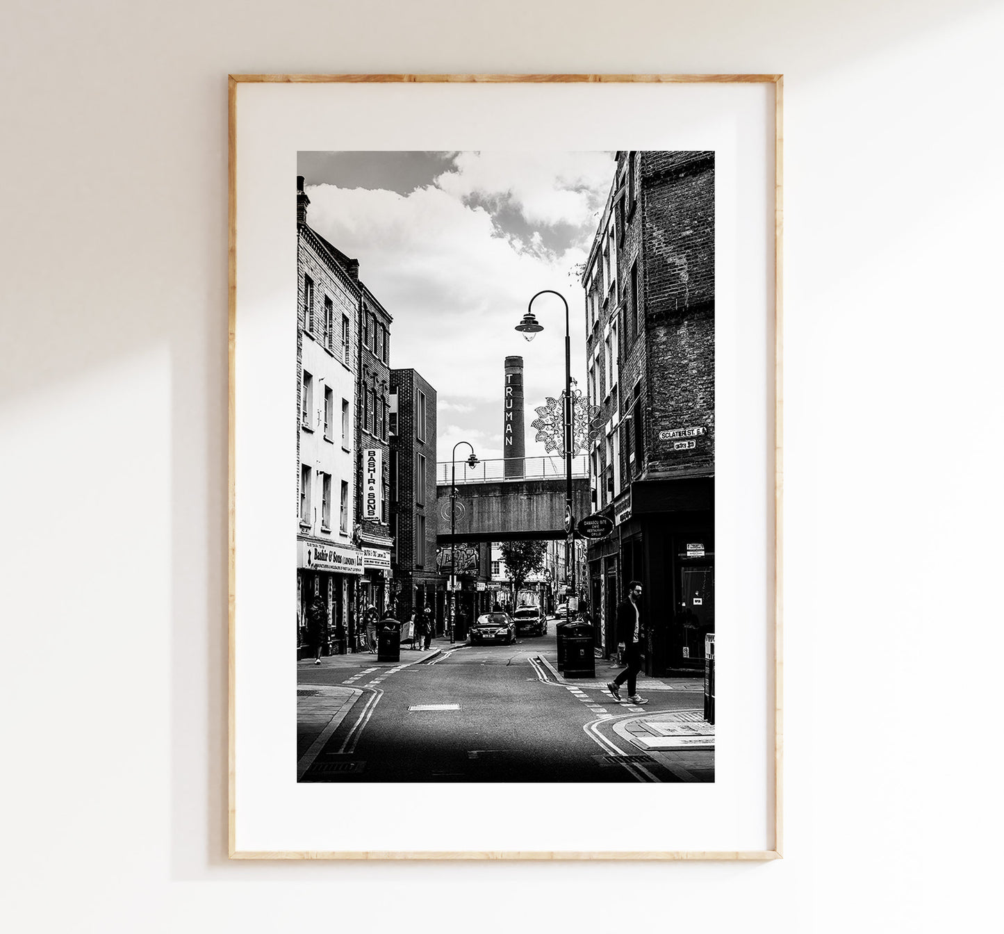 Brick Lane Black and White Print - London Photography Print - Fine Art Photography - London Print - Poster - Wall Art - Brick Lane London