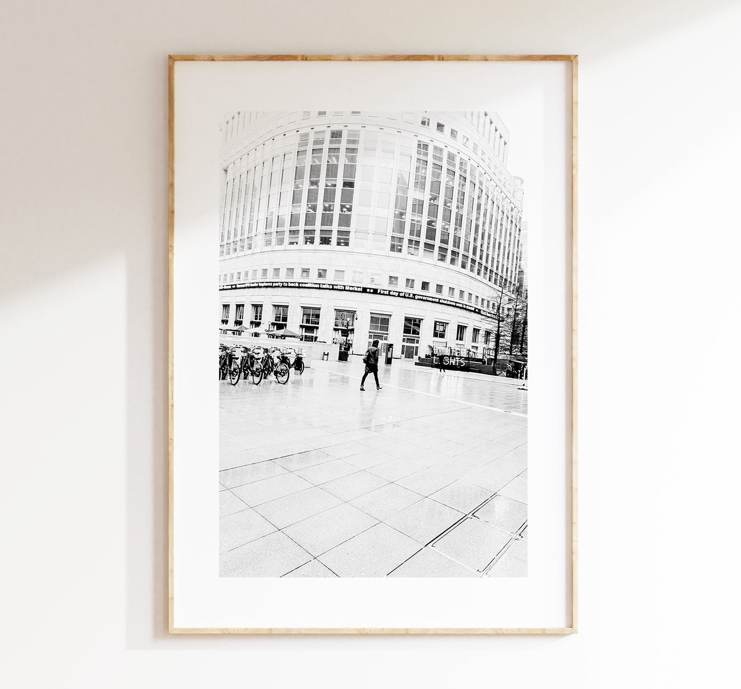 Canada Square - London Photography Print - Fine Art Photography - London Print - Poster - Wall Art - Black and White Photography Print