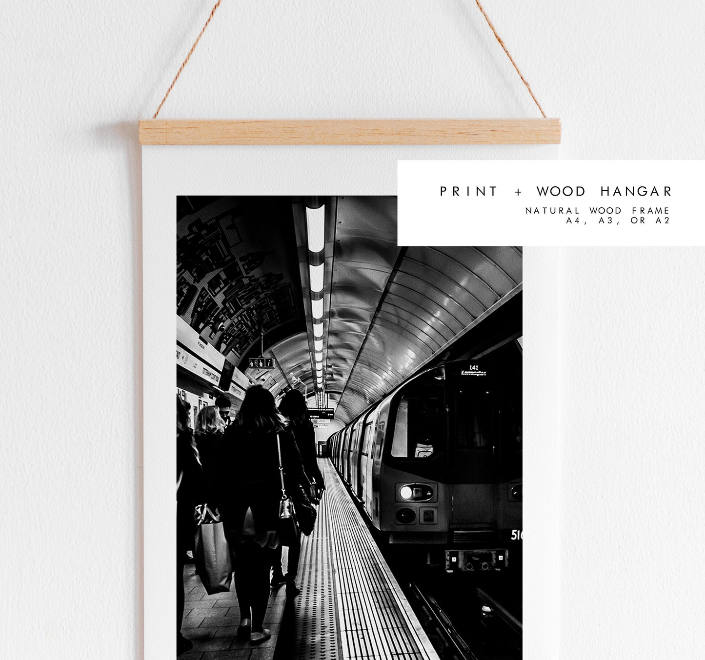 London Photography - Print - Fine Art Photography - London Print - Poster - Wall Art - London Underground - London Underground Print - Mono