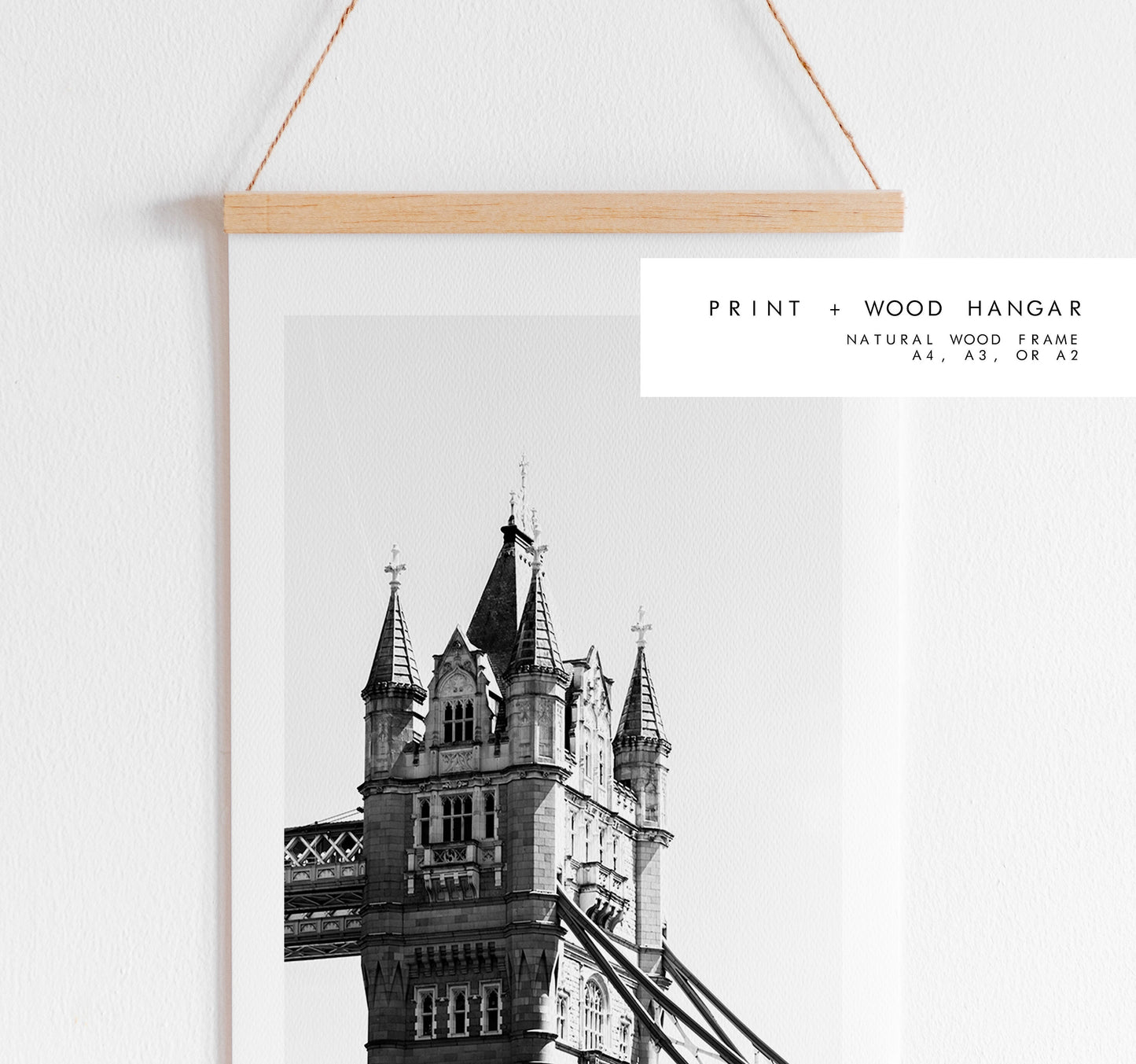 Tower Bridge - London Photography Print - Fine Art Photography - London Print - Poster - Wall Art - Black and White Print - Monochrome