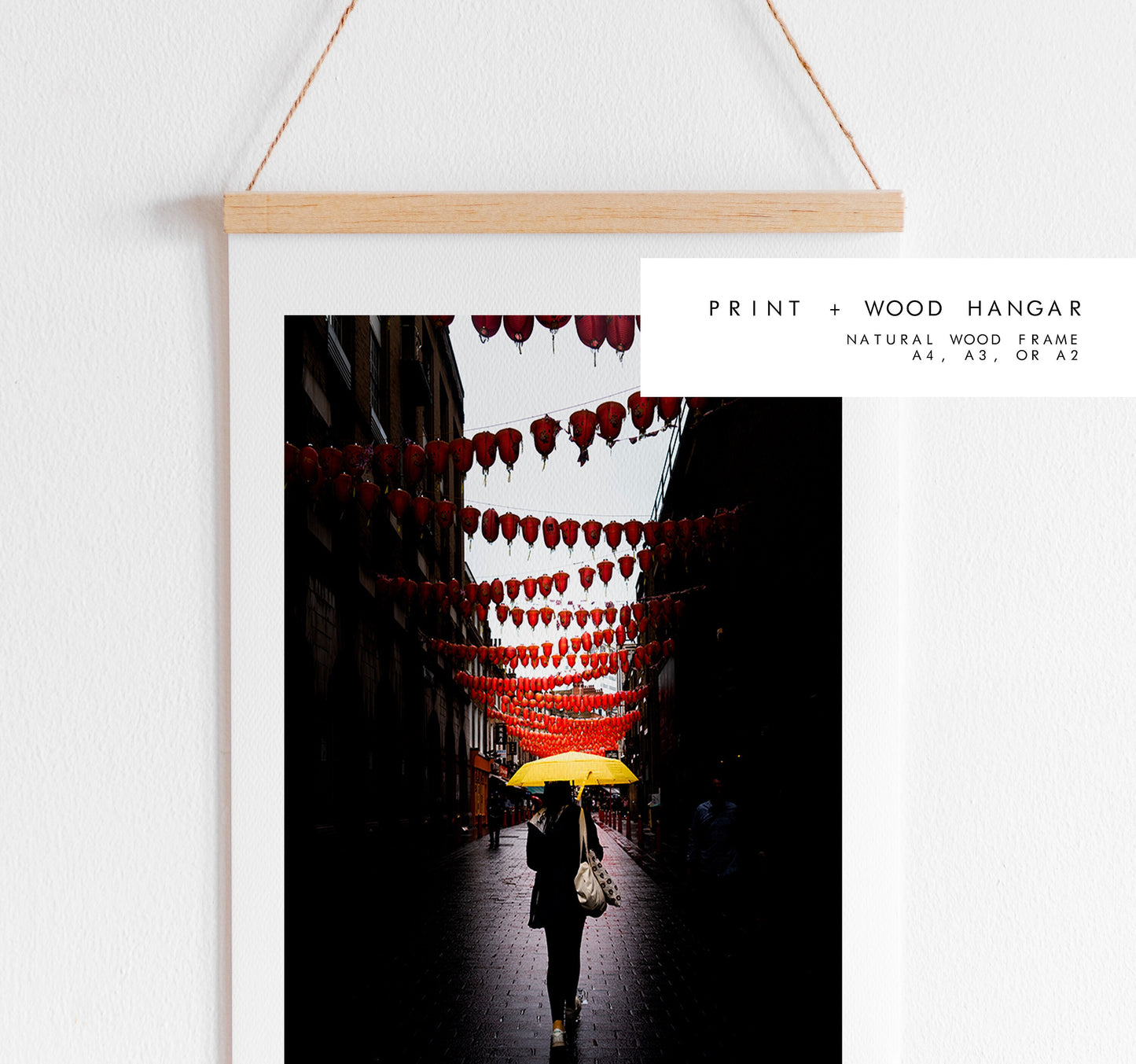 Chinatown Print - The Girl With the Yellow Umbrella - London Photography Print - Fine Art Photography - London Print - Poster - Wall Art