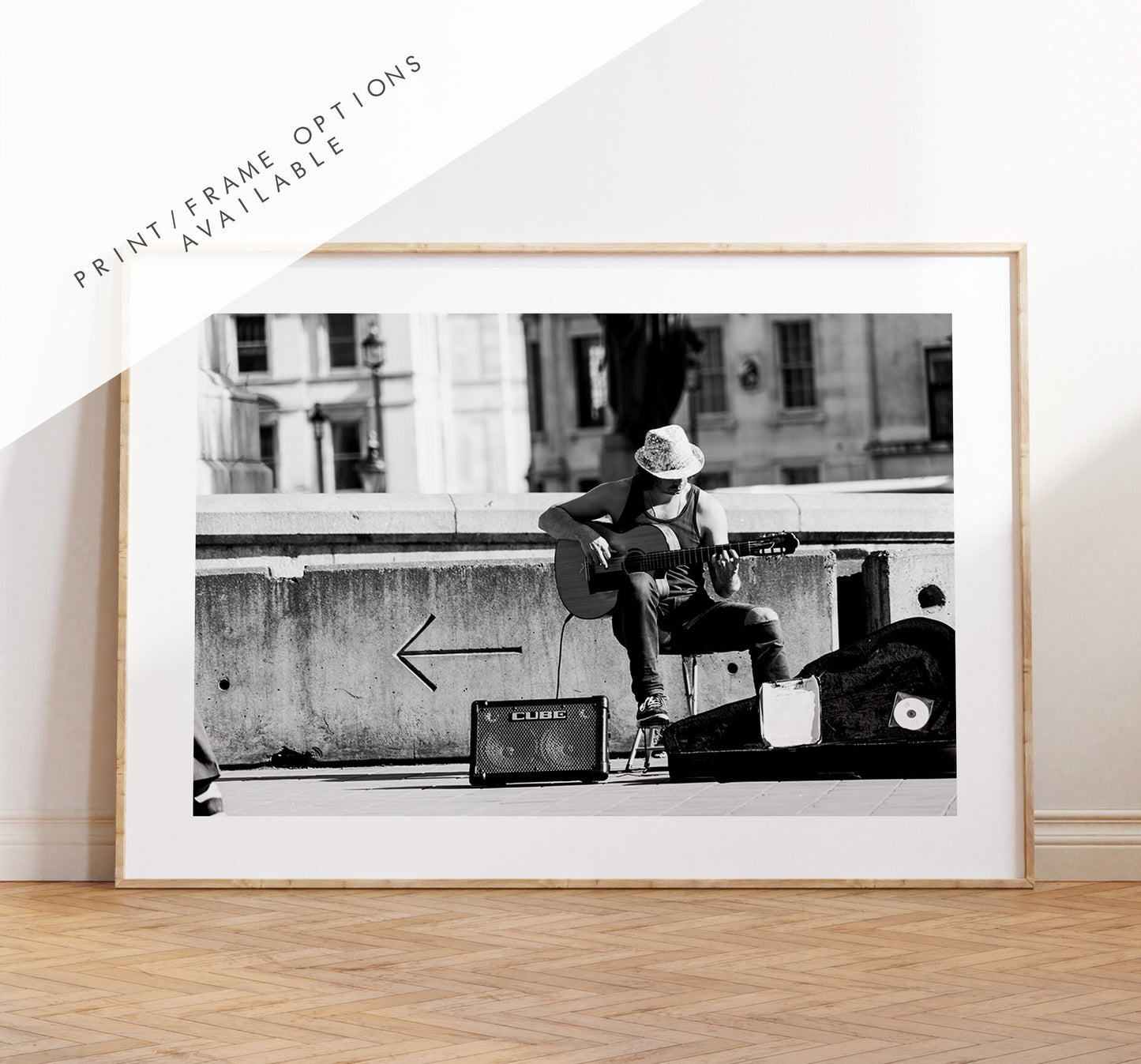 London Street Performer - London Photography Print - Fine Art Photography - London Print - Wall Art - People Photography - Monochrome Print