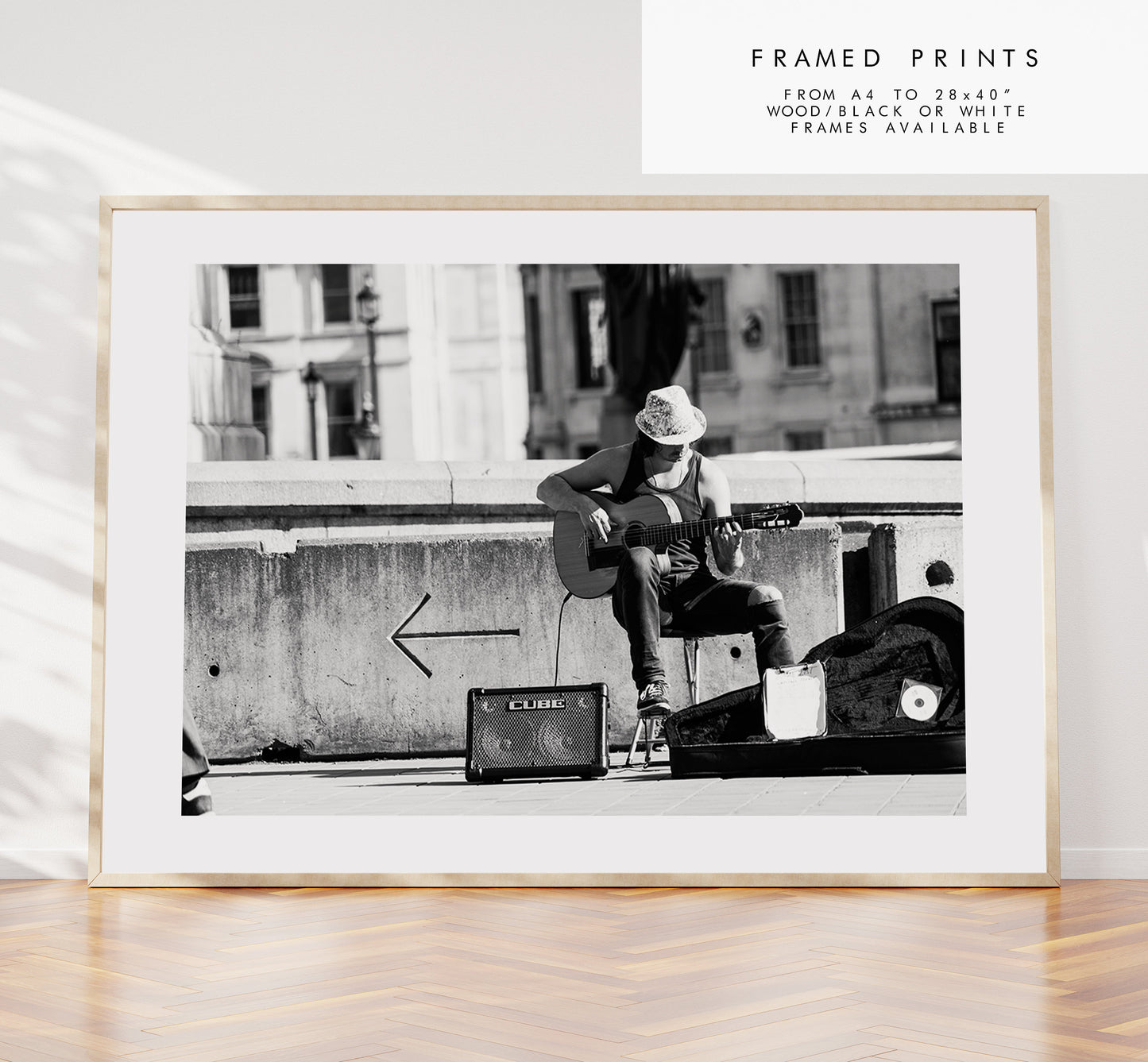 London Street Performer - London Photography Print - Fine Art Photography - London Print - Wall Art - People Photography - Monochrome Print