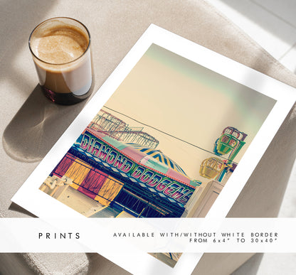 Clarence Pier - Photography Print - Portsmouth and Southsea Prints - Wall Art -  Frame and Canvas Options - Portrait