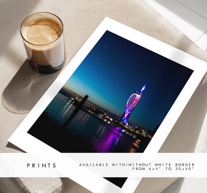 Spinnaker Tower Print - Photography Print - Portsmouth and Southsea Prints - Wall Art -  Frame and Canvas Options - Portrait