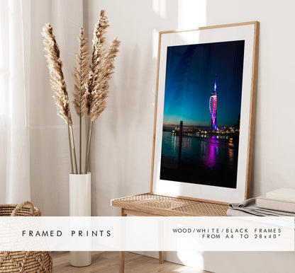 Spinnaker Tower Print - Photography Print - Portsmouth and Southsea Prints - Wall Art -  Frame and Canvas Options - Portrait