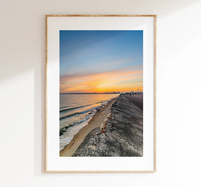 Southsea Seafront - Photography Print - Portsmouth and Southsea Prints - Wall Art -  Frame and Canvas Options - Portrait