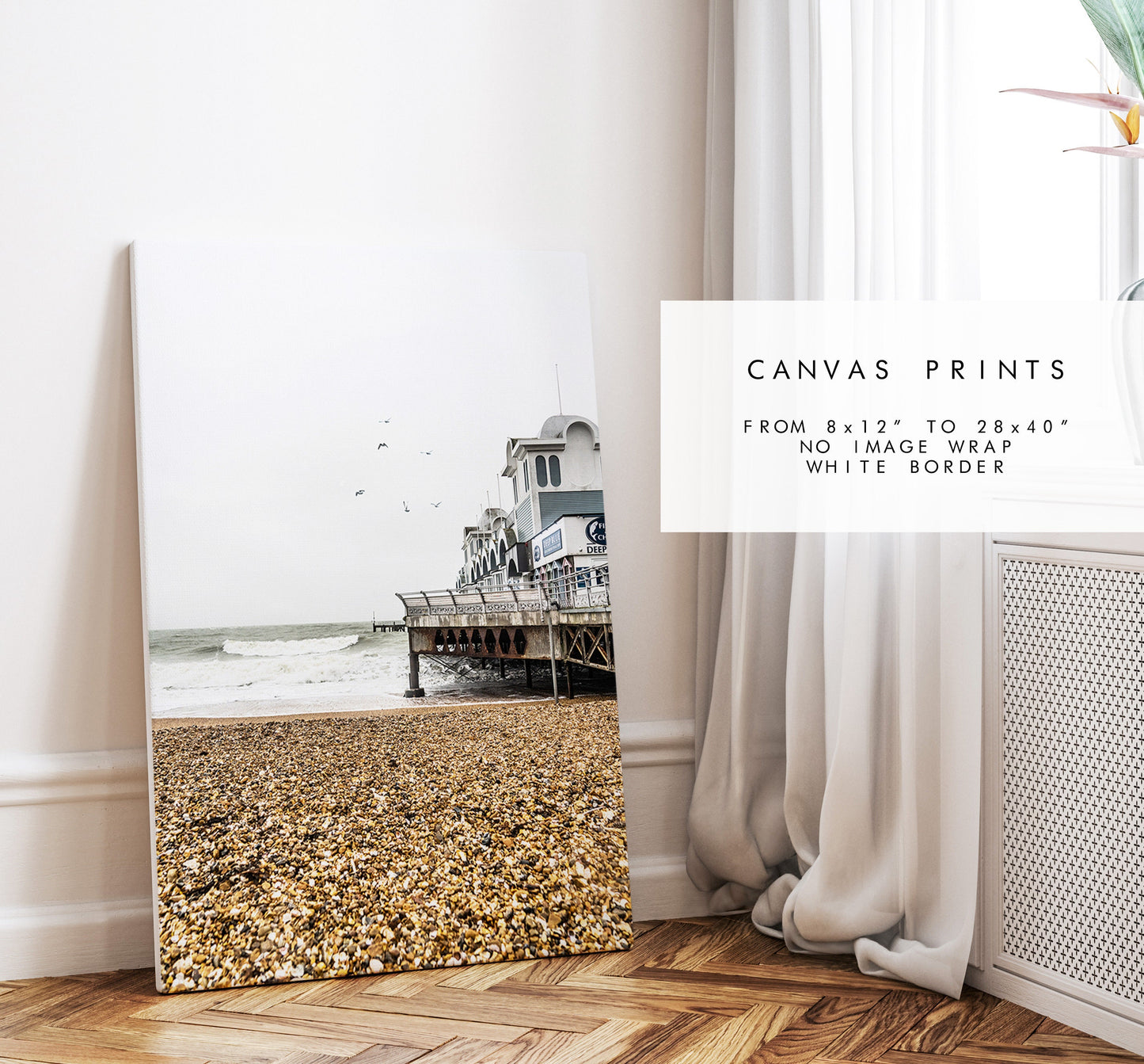 Southsea Pier - Photography Print - Portsmouth and Southsea Prints - Wall Art -  Frame and Canvas Options - Portrait