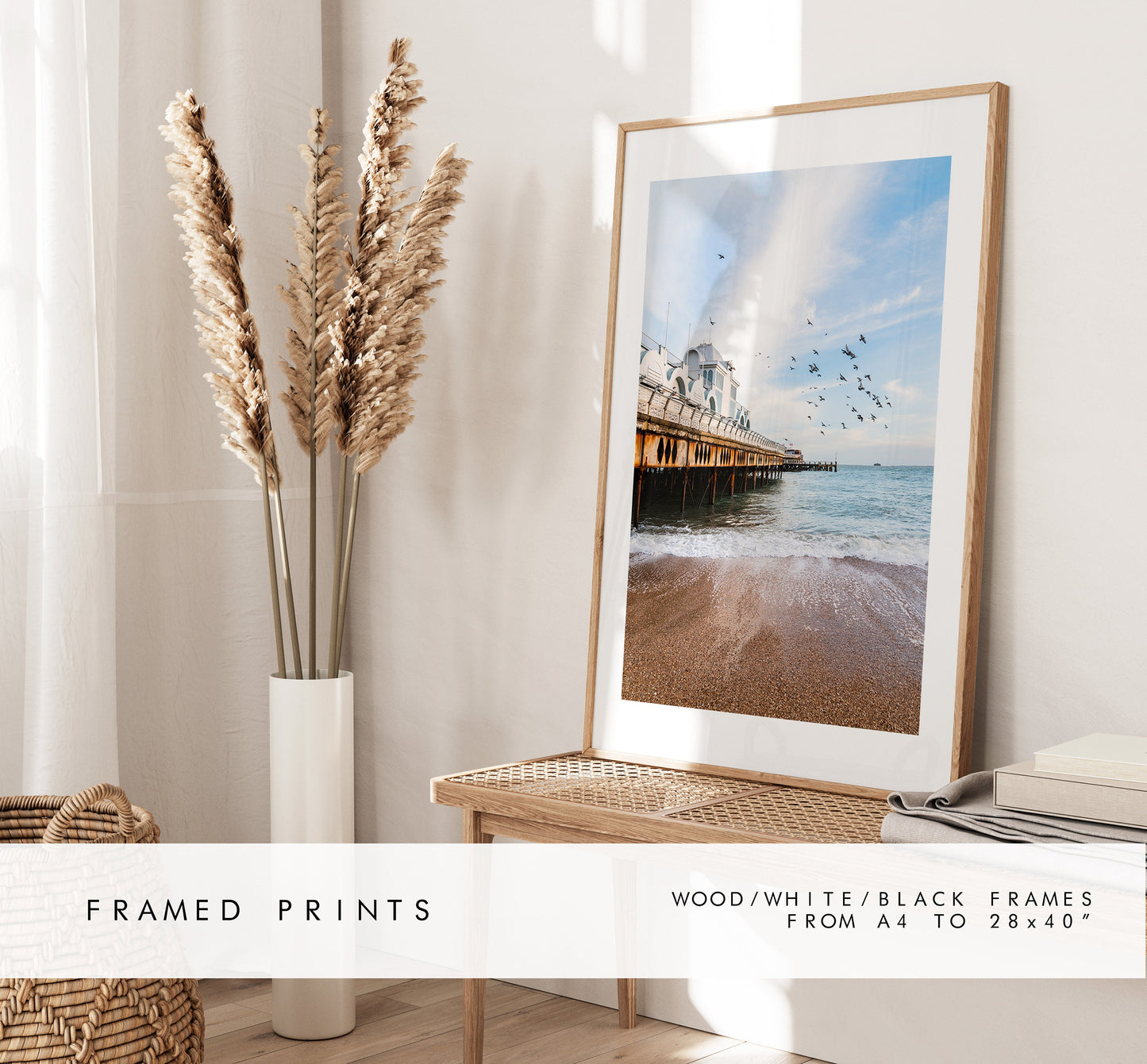 Southsea Print - Photography Print - Portsmouth and Southsea Prints - Wall Art -  Frame and Canvas Options - Portrait