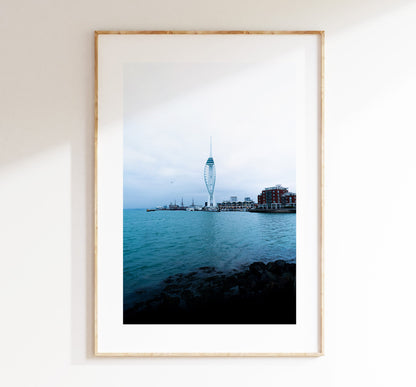 Spinnaker Tower - Photography Print - Portsmouth and Southsea Prints - Wall Art -  Frame and Canvas Options - Portrait