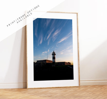 Southsea Lighthouse - Photography Print - Portsmouth and Southsea Prints - Wall Art -  Frame and Canvas Options - Portrait