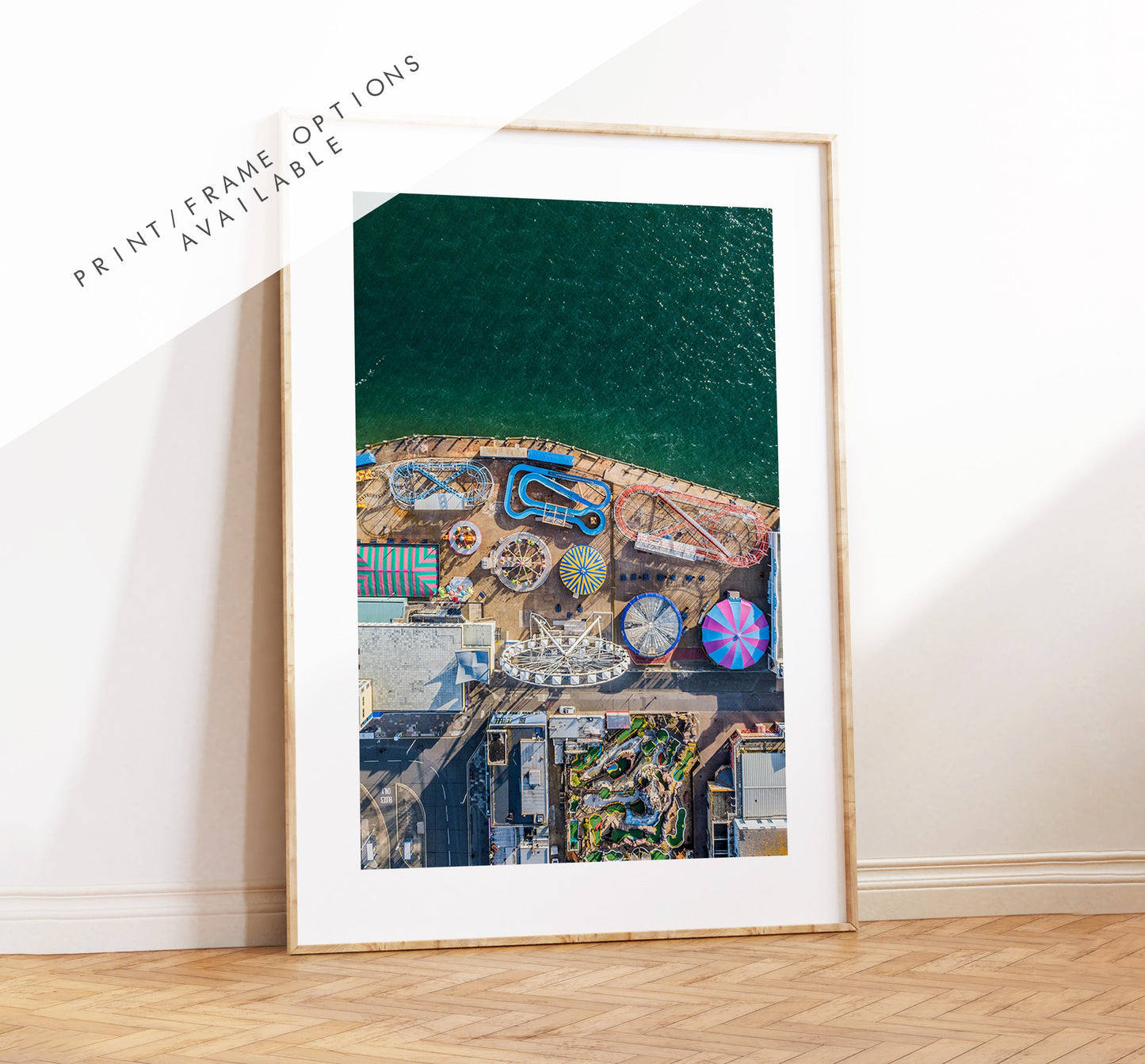 Clarence Pier - Photography Print - Portsmouth and Southsea Prints - Wall Art -  Frame and Canvas Options - Portrait - Aerial