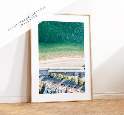 Hotwalls Beach - Photography Print - Portsmouth and Southsea Prints - Wall Art -  Frame and Canvas Options - Portrait - Aerial