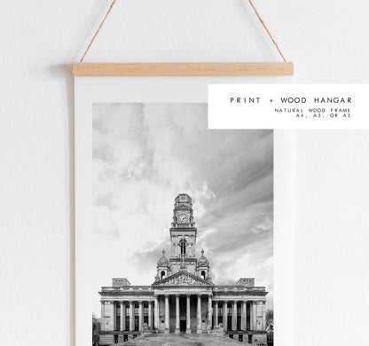 Portsmouth Guildhall - Photography Print - Portsmouth and Southsea Prints - Wall Art -  Frame and Canvas Options - Portrait - BW