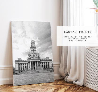 Portsmouth Guildhall - Photography Print - Portsmouth and Southsea Prints - Wall Art -  Frame and Canvas Options - Portrait - BW