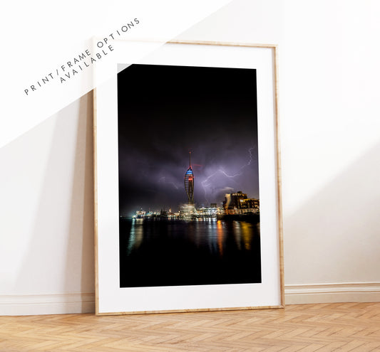 Spinnaker Tower Photography Print - Portsmouth and Southsea Prints - Wall Art -  Frame and Canvas Options - Portrait