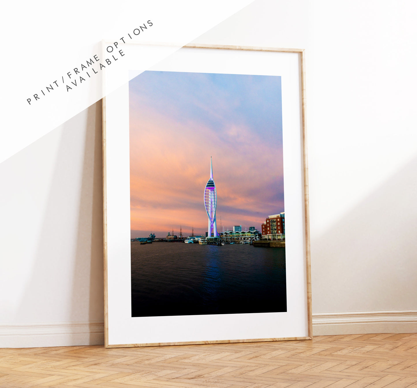 Spinnaker Sunset - Photography Print - Portsmouth and Southsea Prints - Wall Art -  Frame and Canvas Options - Portrait