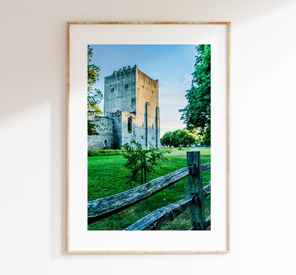 Portchester Castle - Photography Print - Portsmouth and Southsea Prints - Wall Art -  Frame and Canvas Options - Portrait