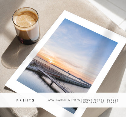 Southsea Sunsets - Photography Print - Portsmouth and Southsea Prints - Wall Art -  Frame and Canvas Options -  Portrait - Aerial